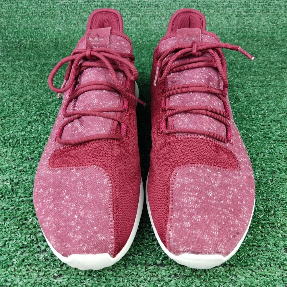 Adidas Sneakers Mens‎ 13 Burgundy Tubular Shadow BY3571 Melange Knit Low Top